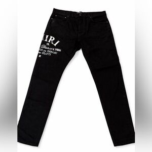 AMIRI Black Straight Men Jeans
